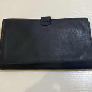 Vintage black coach wallet.